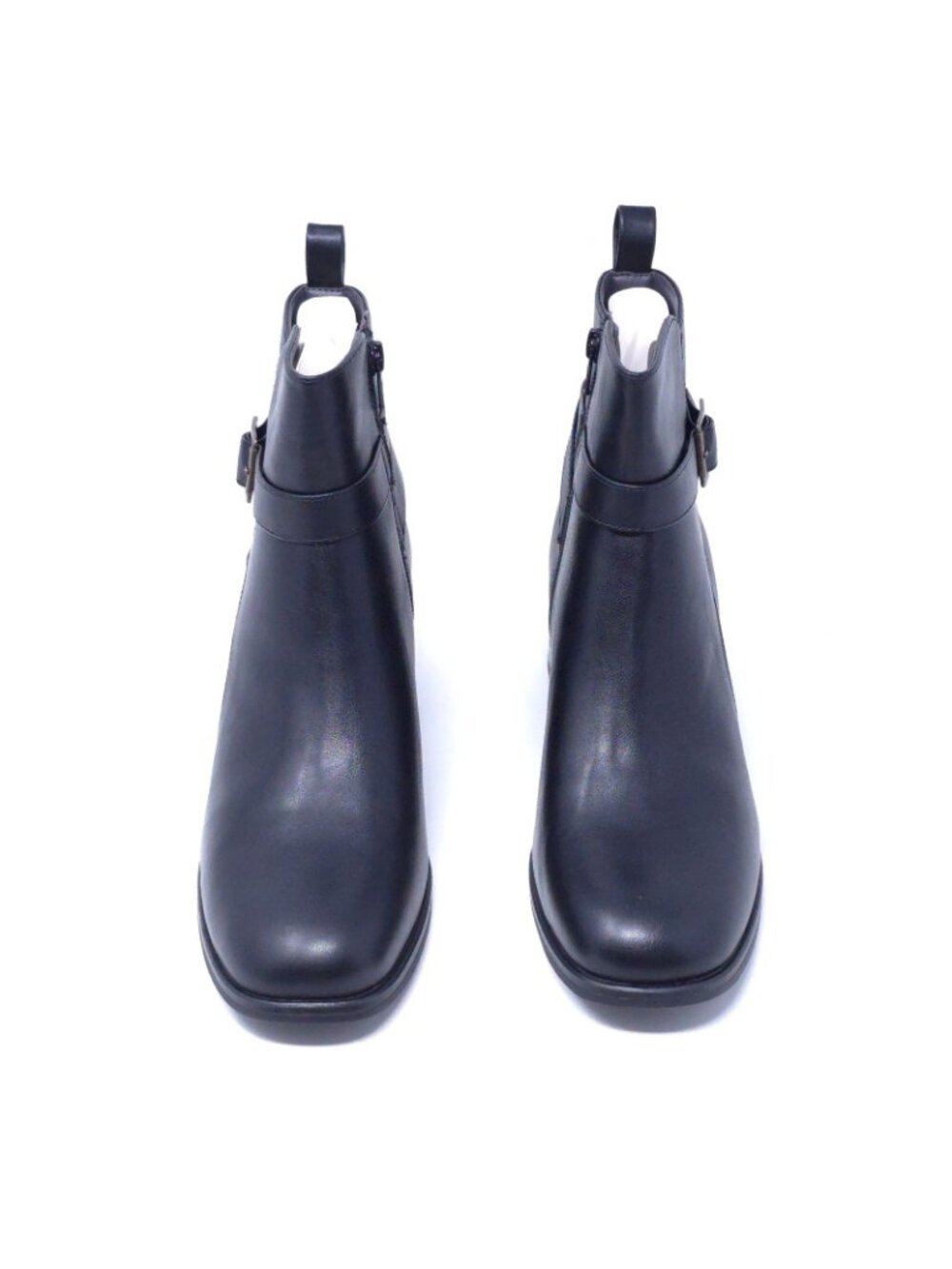 New White Mountain Narrows Black Smooth Block Heel Booties Women’s 9.5M - Picture 8 of 11